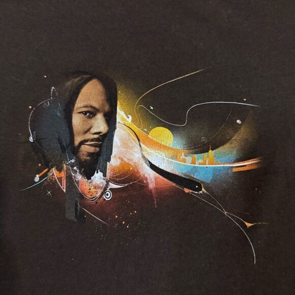 Common Finding Forever Promo Tee Shirt Women's Size XL Brown Hip Hop Rap Merch - Picture 2 of 4